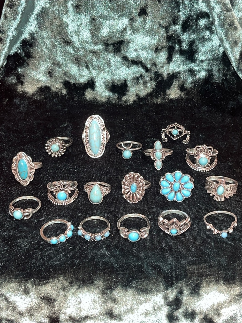18-Piece Costume Ring Lot Multiple Sizes Fashion Jewelry